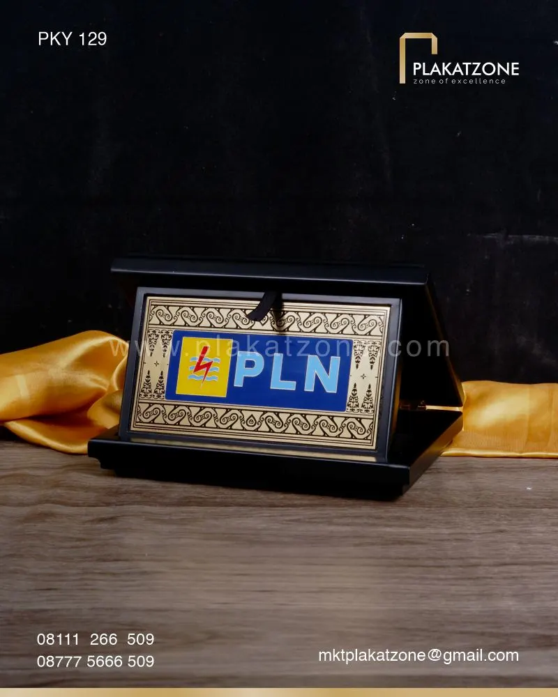 PKY129 Plakat Kayu Kuningan PLN Indonesia Power