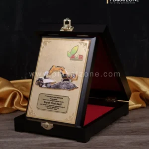 Plakat Kayu Logam Kenang-kenangan dari PT Agrabudi Jasa Bersama