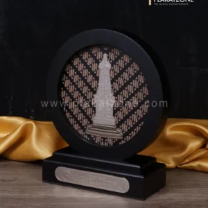 Plakat Kayu Bulat Tugu Jogja Kenang-kenangan dari Ikatan Akuntan Indonesia