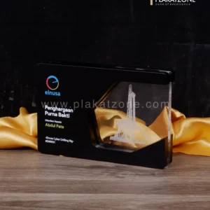 Plakat Kayu Akrilik Purna Bakti Elnusa Cyber Drilling Rig Solo