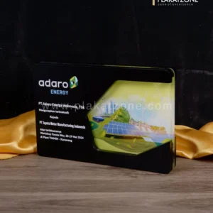 Plakat Kayu Akrilik Ucapan Terima Kasih dari Adaro Energy